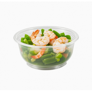 一次性碗加厚带盖打包盒商用塑料碗饭碗圆形餐盒透明饭盒家用餐具